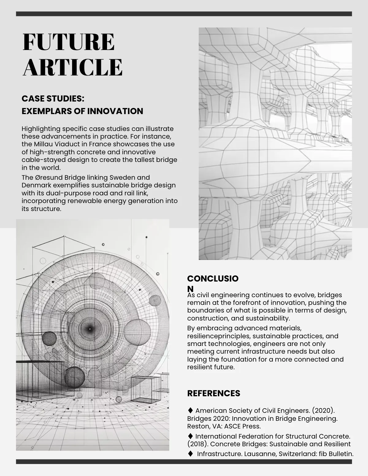 Free Civil Engineering Magazine Template to Edit Online