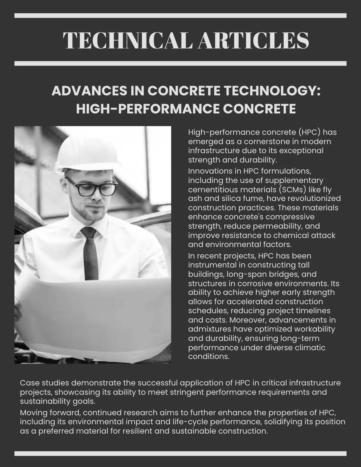 Free Civil Engineering Magazine Template to Edit Online