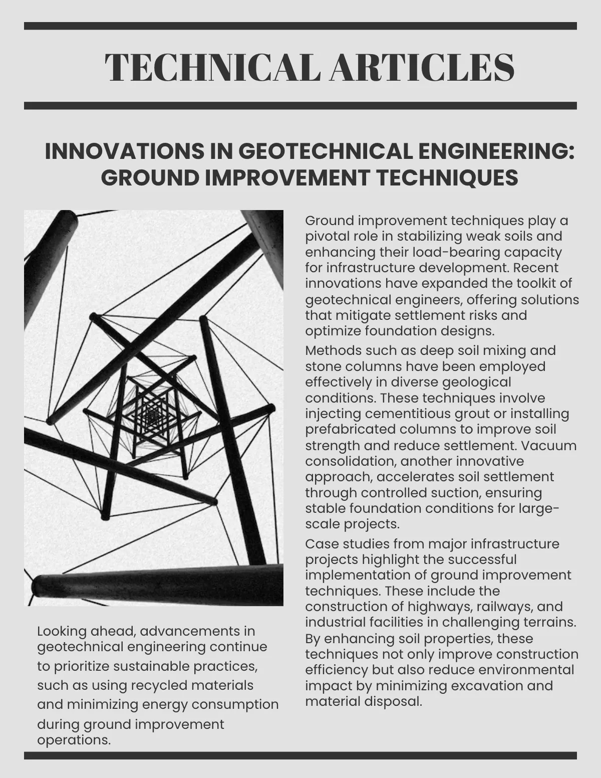 Free Civil Engineering Magazine Template to Edit Online