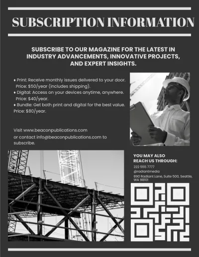 Free Civil Engineering Magazine to Edit Online