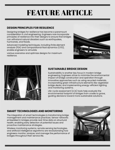 Free Civil Engineering Magazine to Edit Online