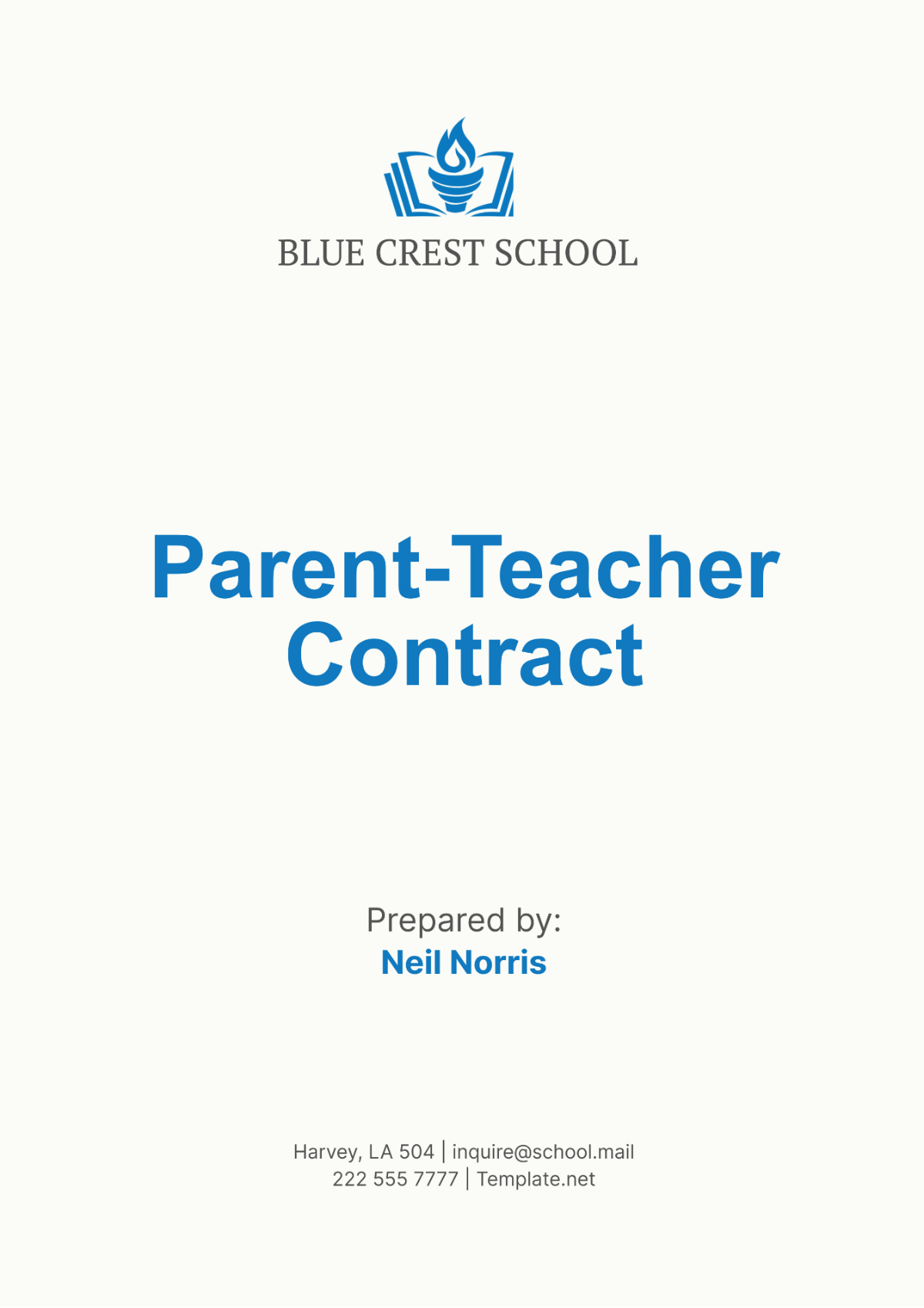 Parent-Teacher Contract Template - Edit Online & Download