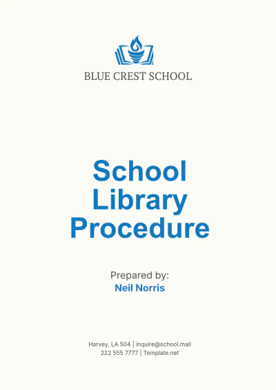 Free School Library Procedure Template to Edit Online