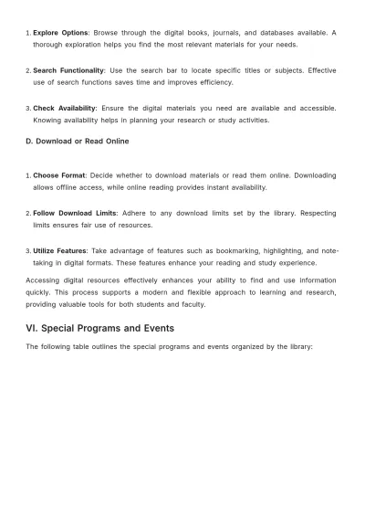 Free School Library Procedure Template to Edit Online