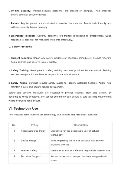 Free School Student Guide Template to Edit Online