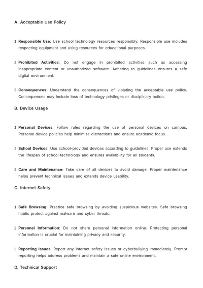 Free School Student Guide Template to Edit Online