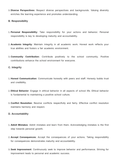 Free School Student Guide Template to Edit Online