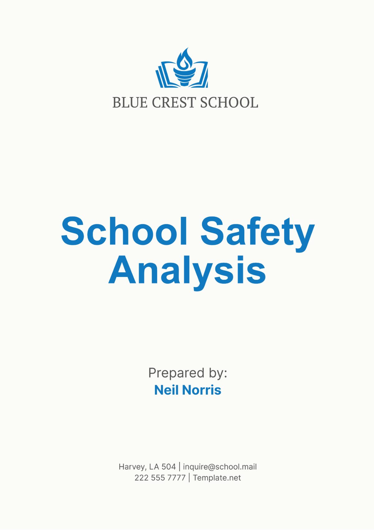 School Safety Analysis Template - Edit Online & Download