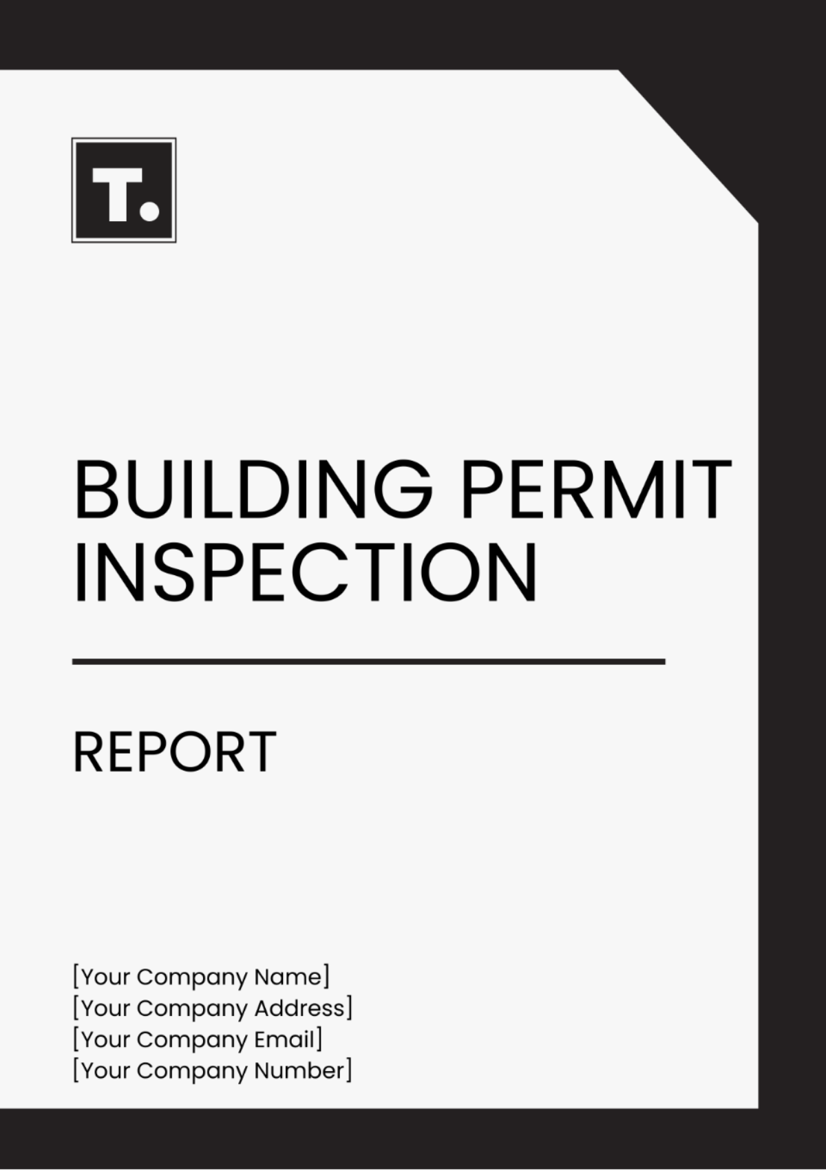 Building Permit Inspection Report Template