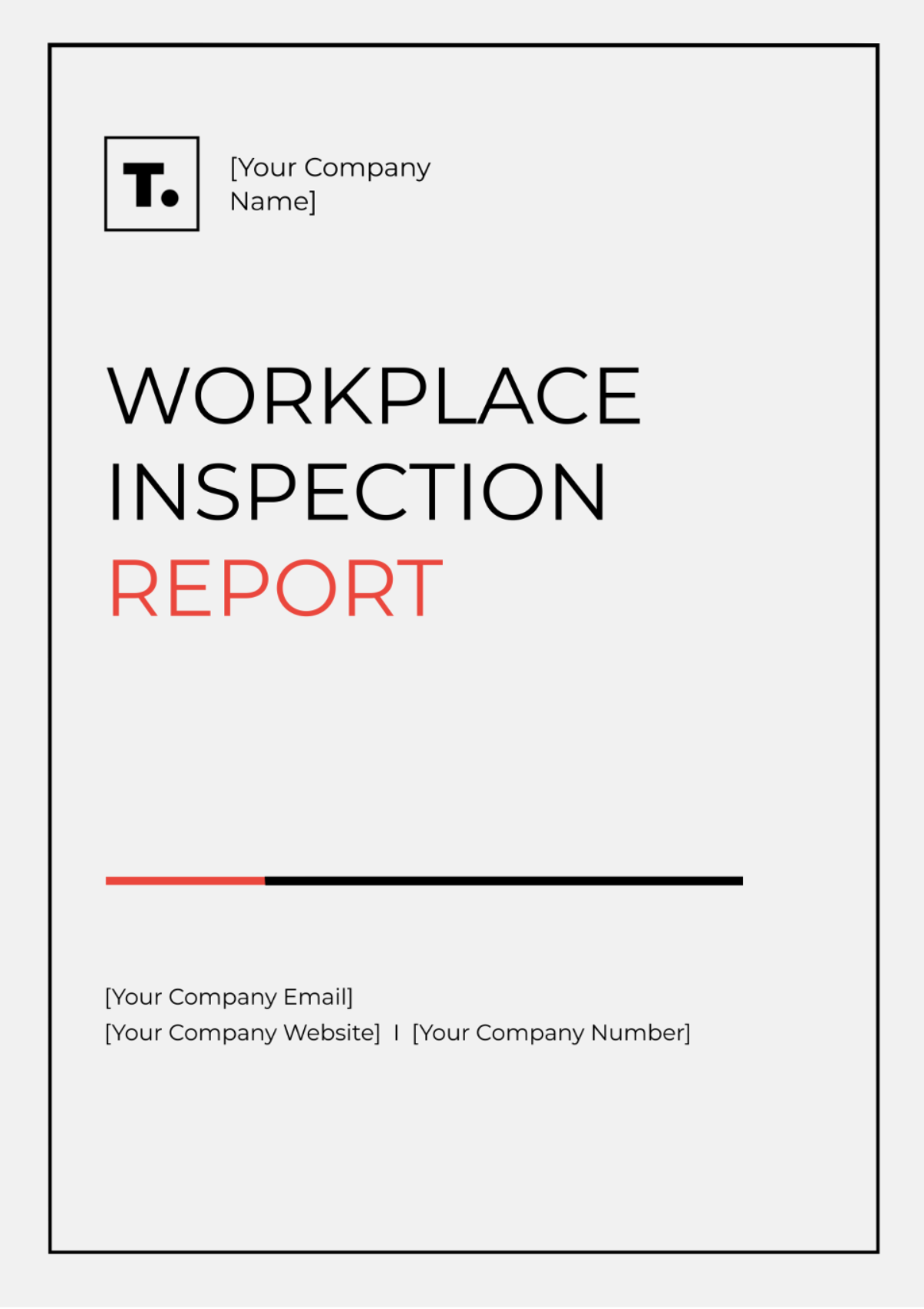 Workplace Inspection Report Template