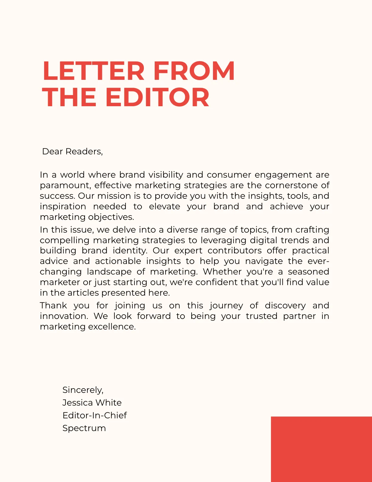 Free Marketing Consultancy Magazine Template to Edit Online