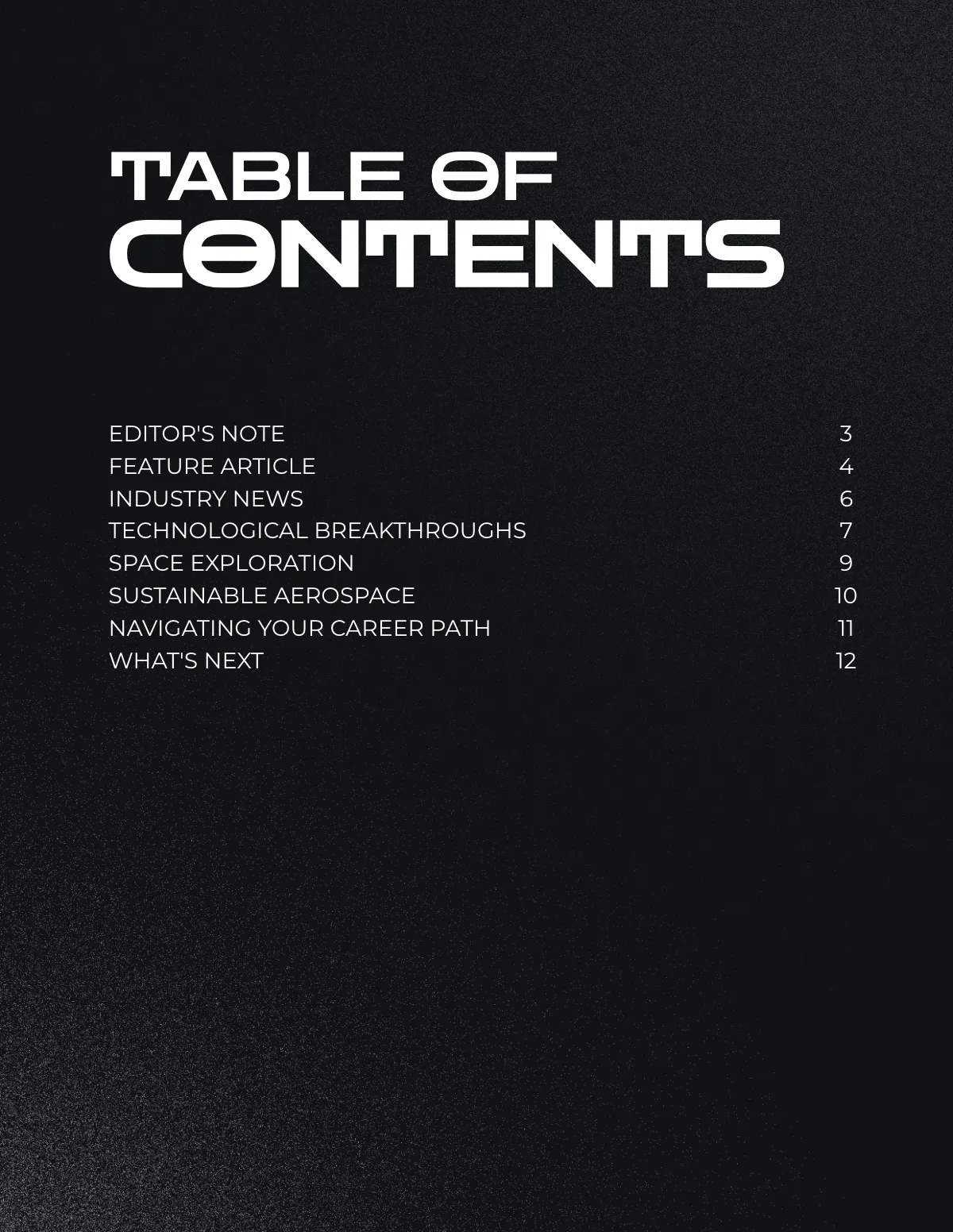 Free Aerospace Engineering Magazine Template to Edit Online