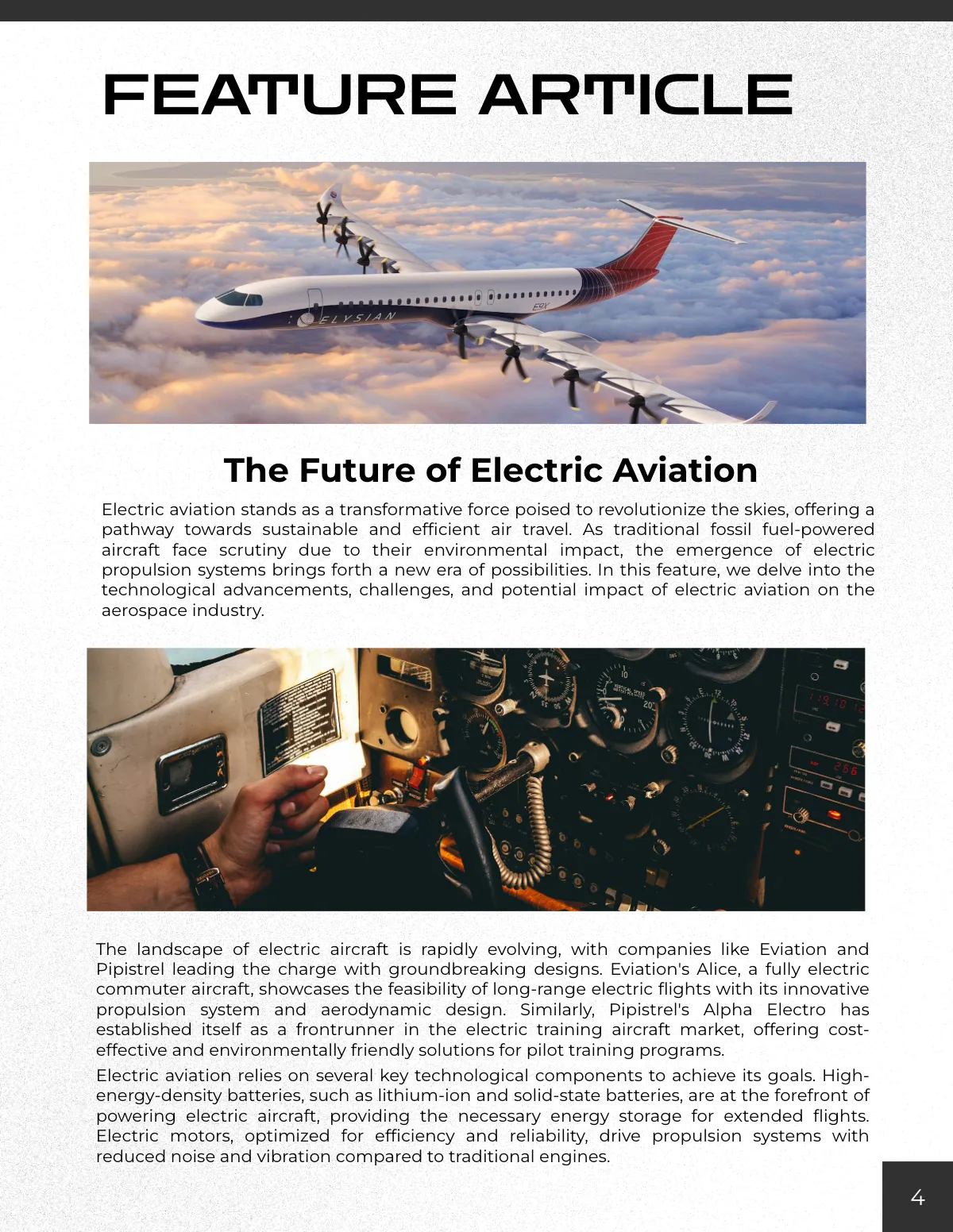 Free Aerospace Engineering Magazine Template to Edit Online