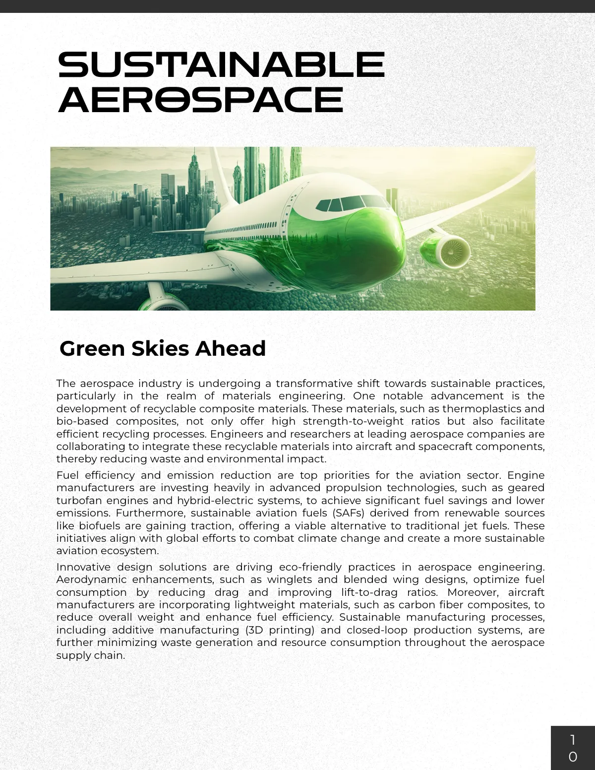 Free Aerospace Engineering Magazine Template to Edit Online