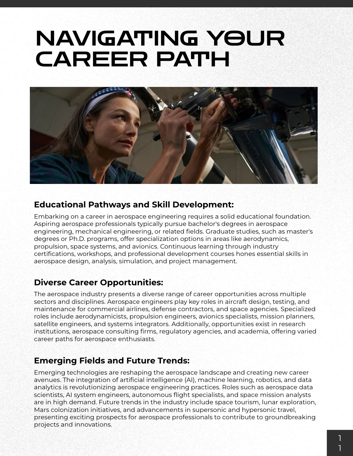 Free Aerospace Engineering Magazine Template to Edit Online