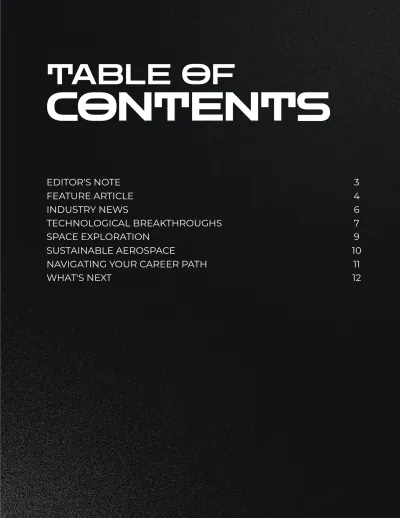 Free Aerospace Engineering Magazine to Edit Online