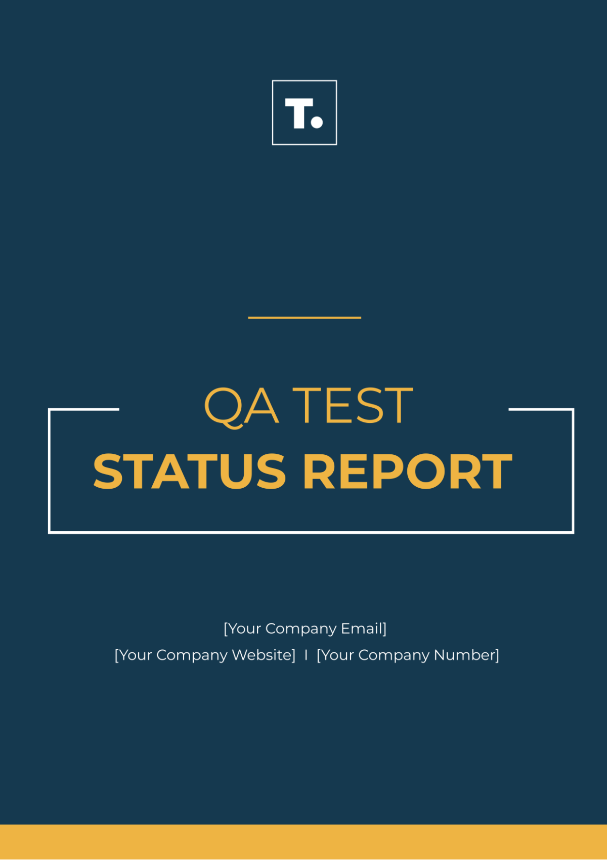 QA Test Status Report Template - Edit Online & Download