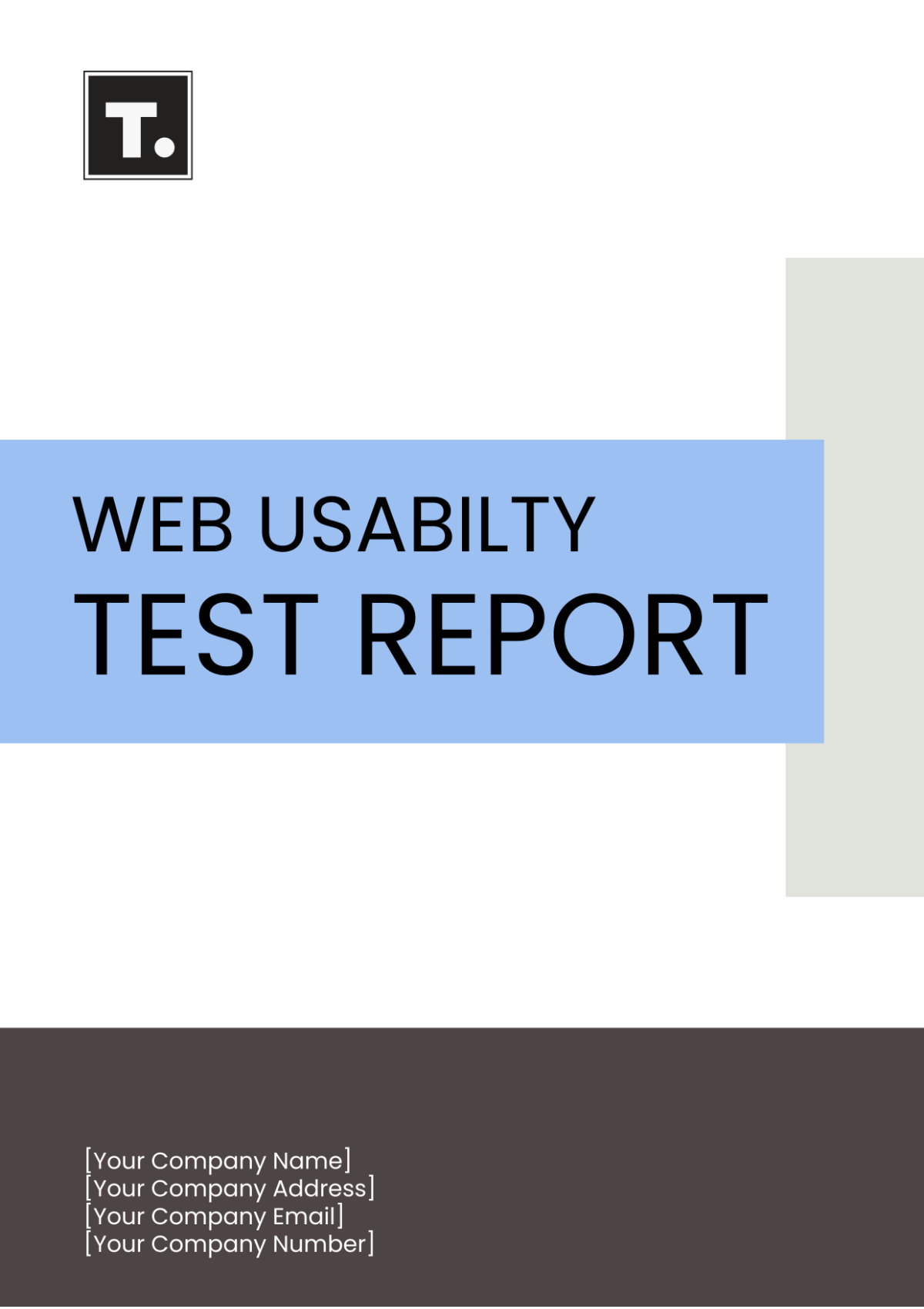 Web Usability Test Report Template - Edit Online & Download