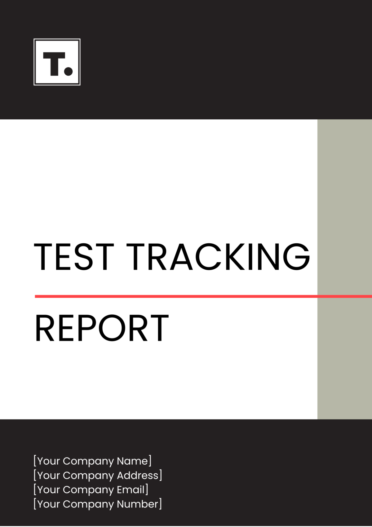 Test Tracking Report Template - Edit Online & Download