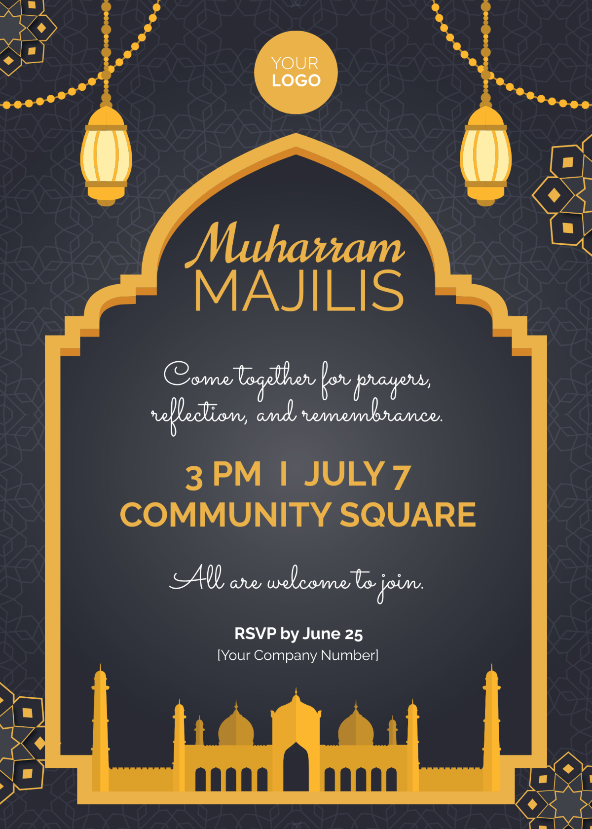 Muharram Majlis Invitation