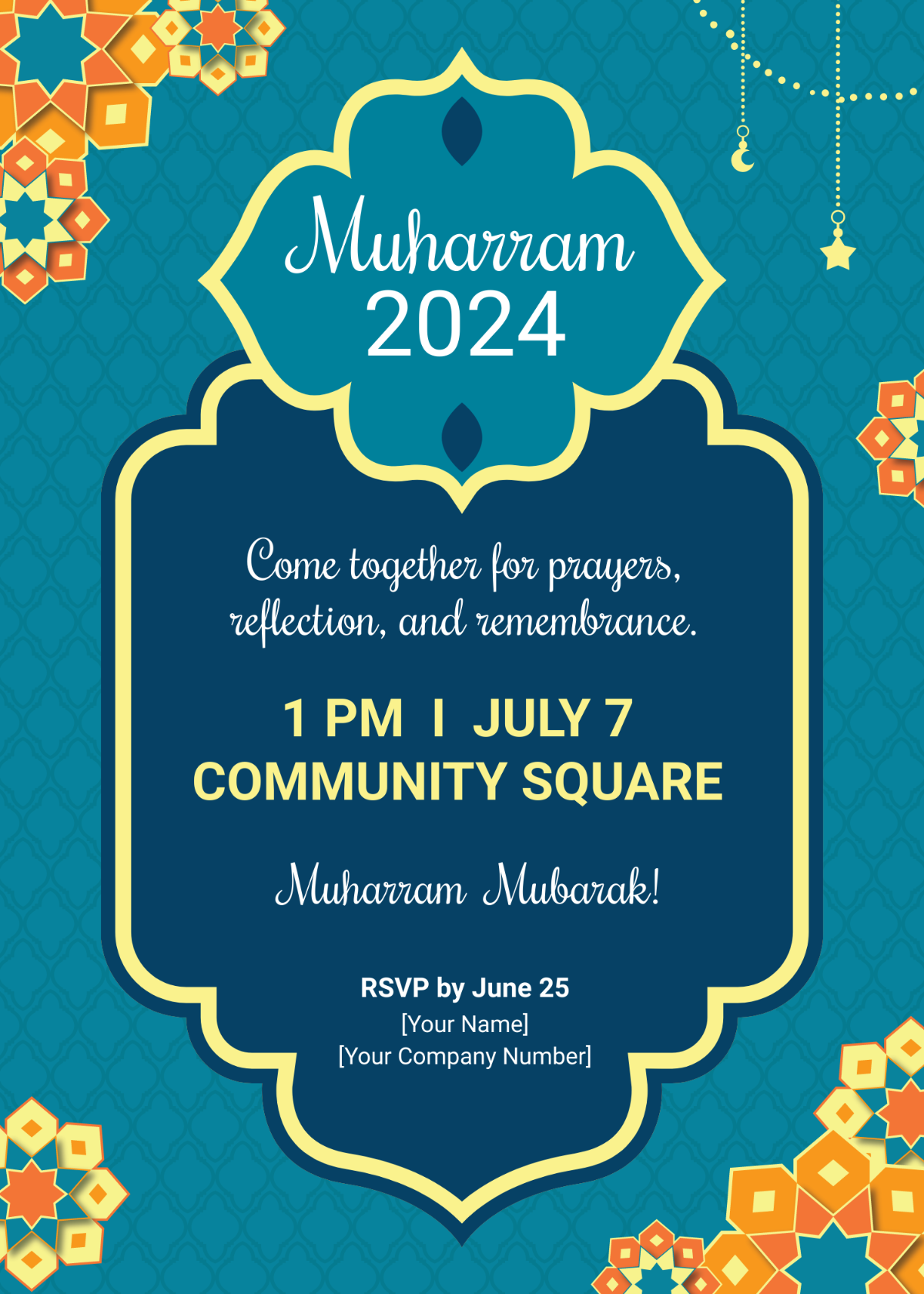 Happy Muharram Invitation