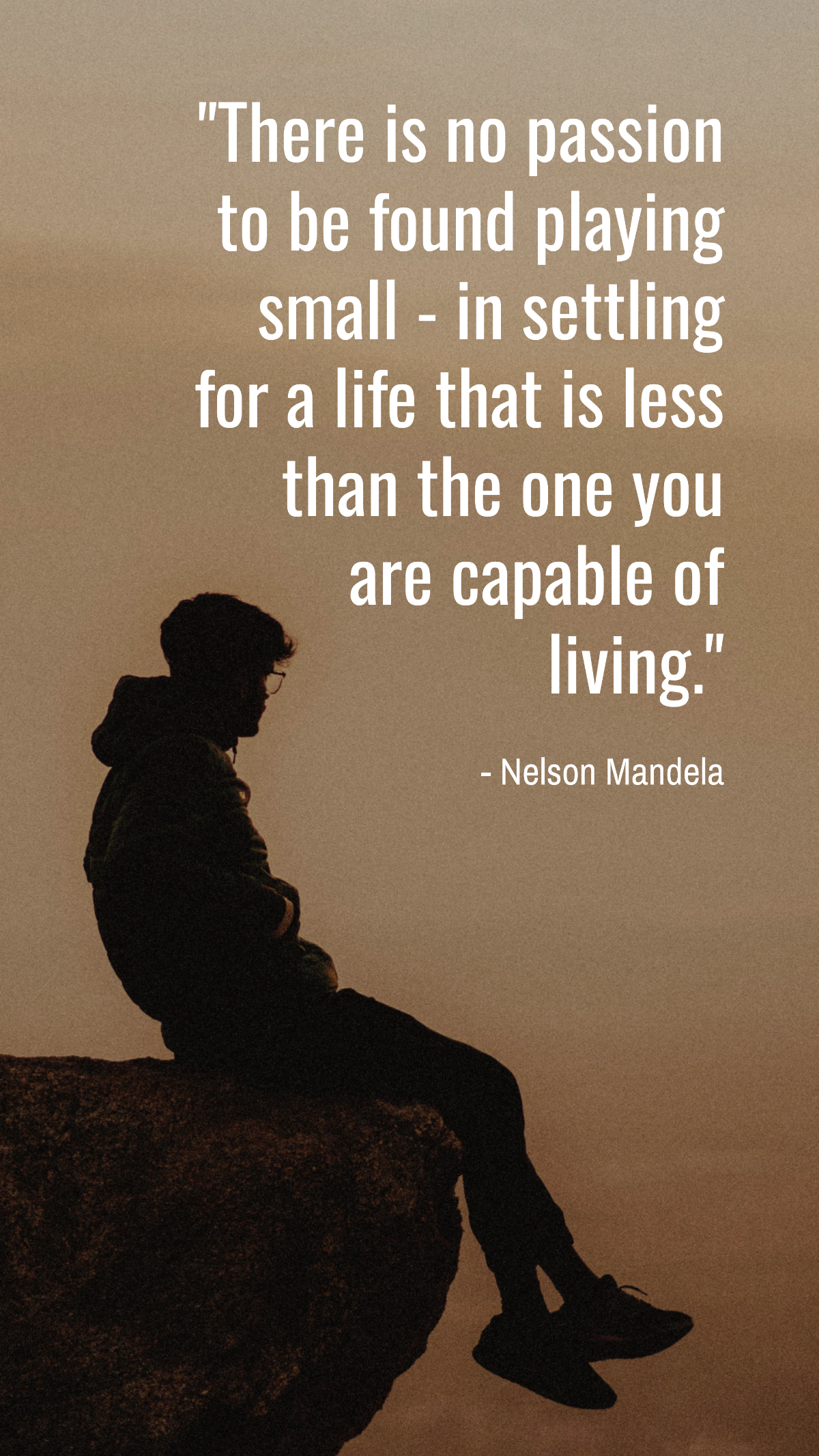 Nelson Mandela Quote about Life Template - Edit Online & Download