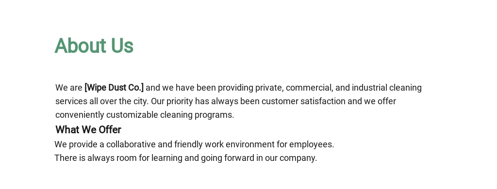 Cleaning Manager Job Description Template In Google Docs Word 