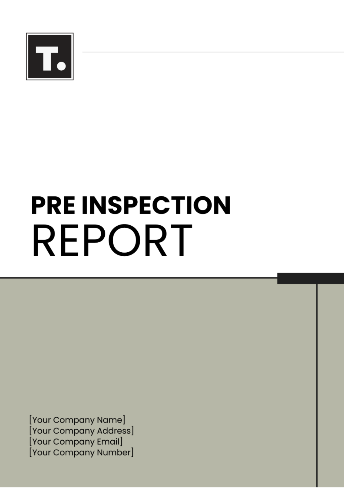 Free Pre Inspection Report Template to Edit Online