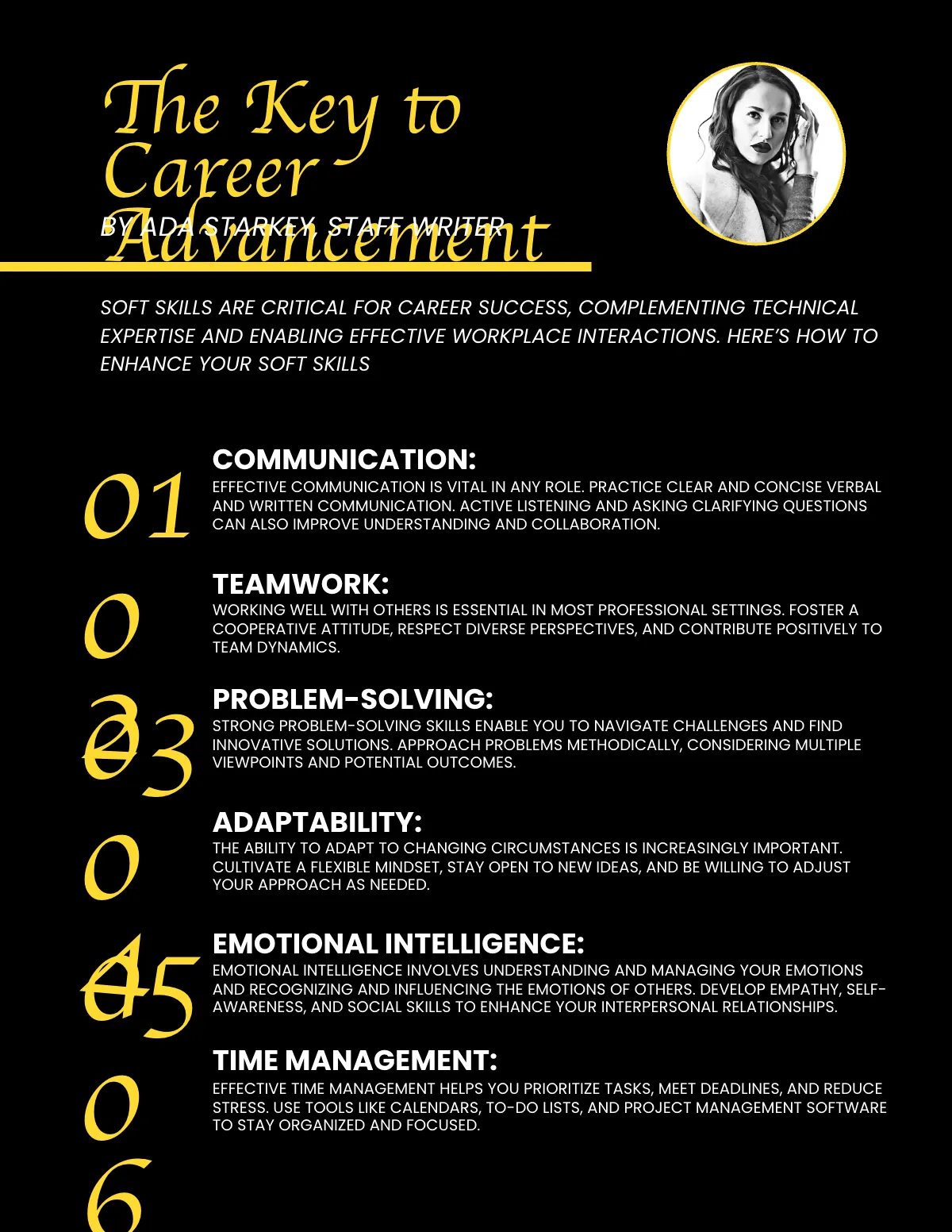 Free Career Development Magazine Template to Edit Online