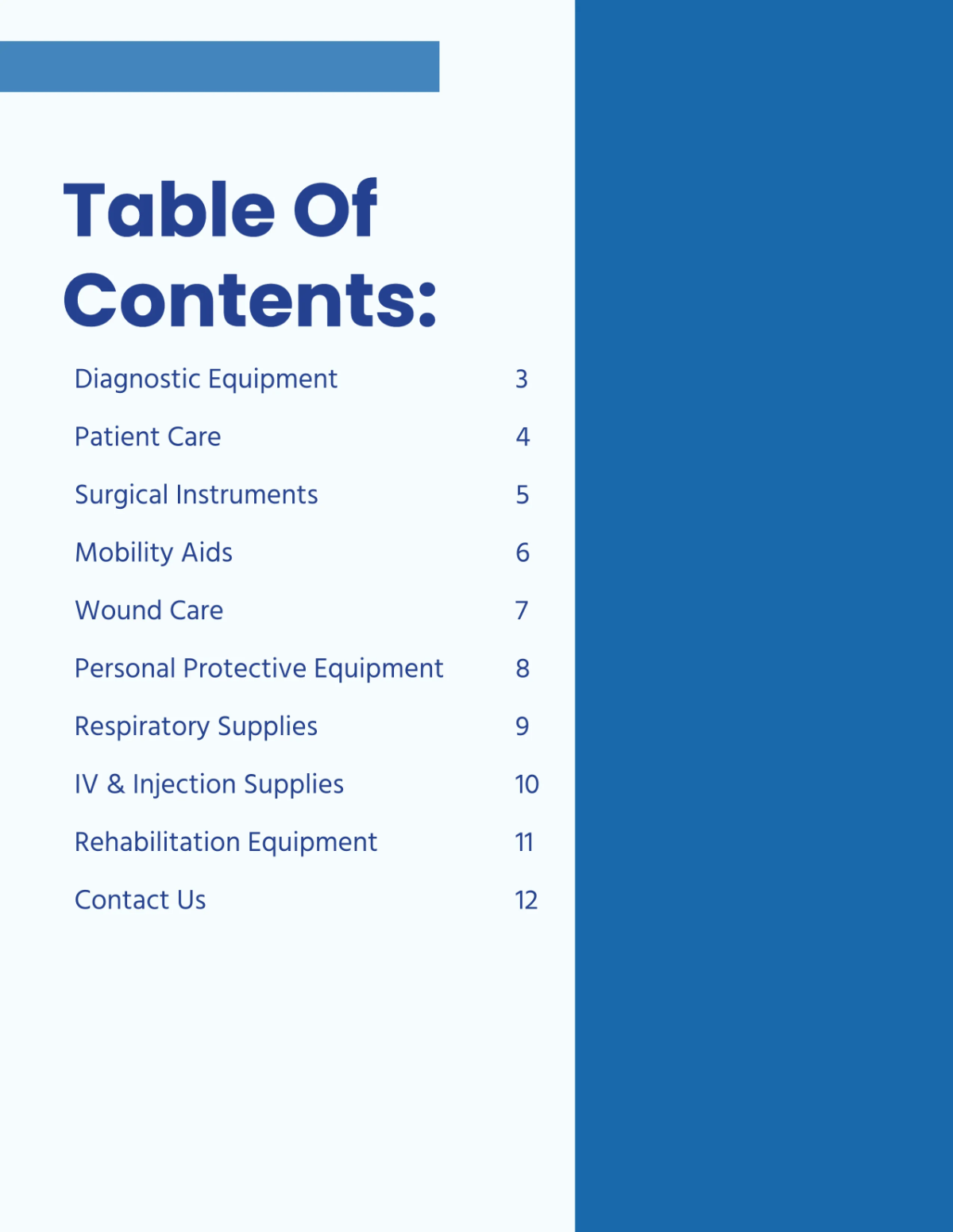 Free Medical Supply Catalog Template to Edit Online