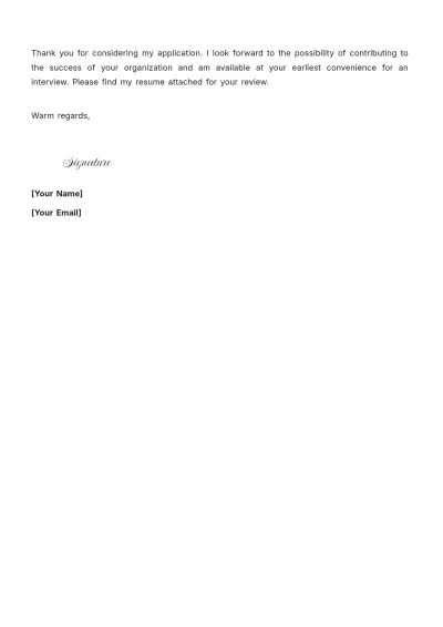 Free Incident Manager Cover Letter For Job Application to Edit Online