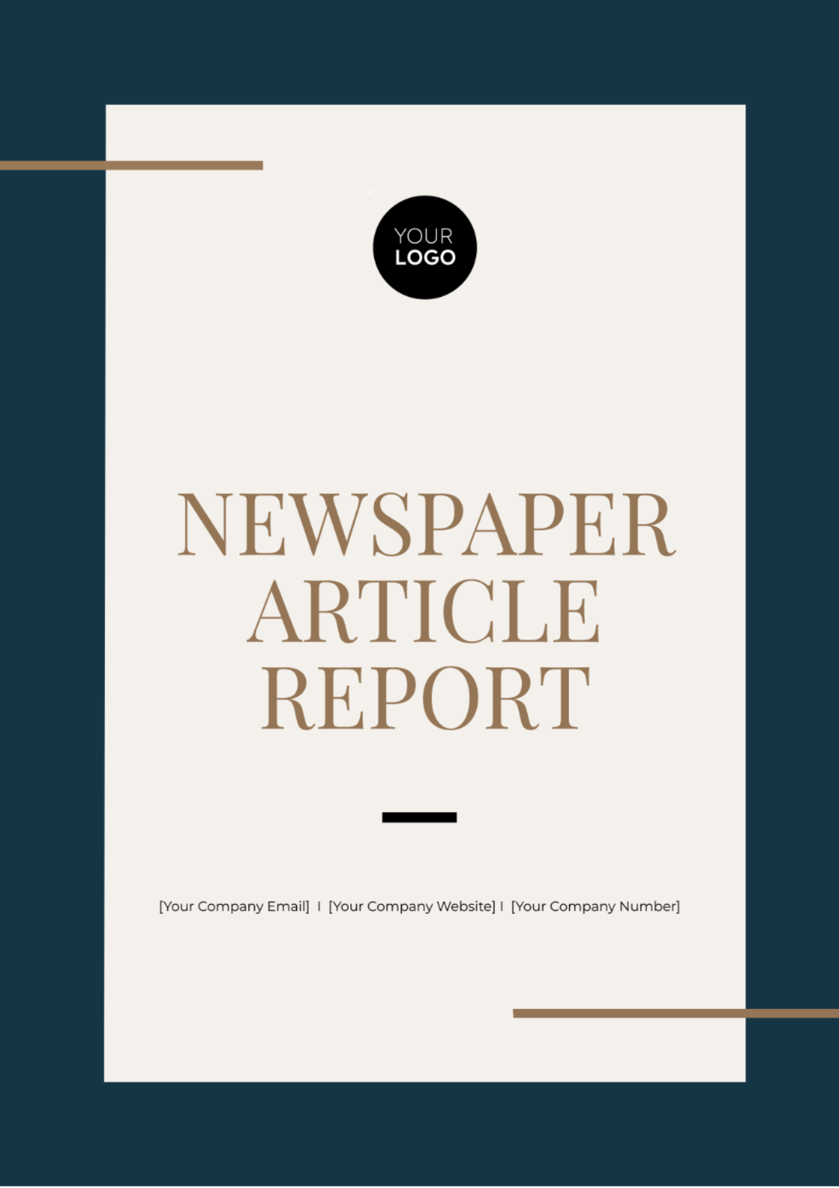 Newspaper Article Report Template - Edit Online & Download