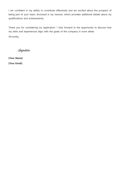 Free Cover Letter For Full Time Position At Scholarship to Edit Online