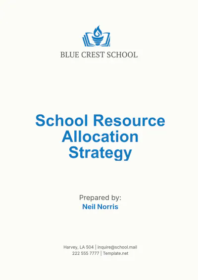 Free School Resource Allocation Strategy Template to Edit Online