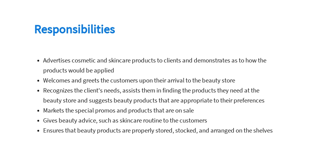 Free Beauty Advisor Job Description Template 3.jpe