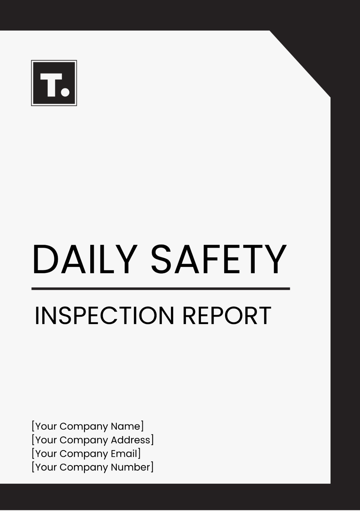 Daily Safety Inspection Report Template