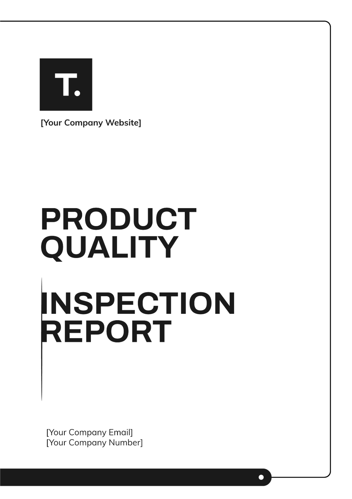 Product Quality Inspection Report Template