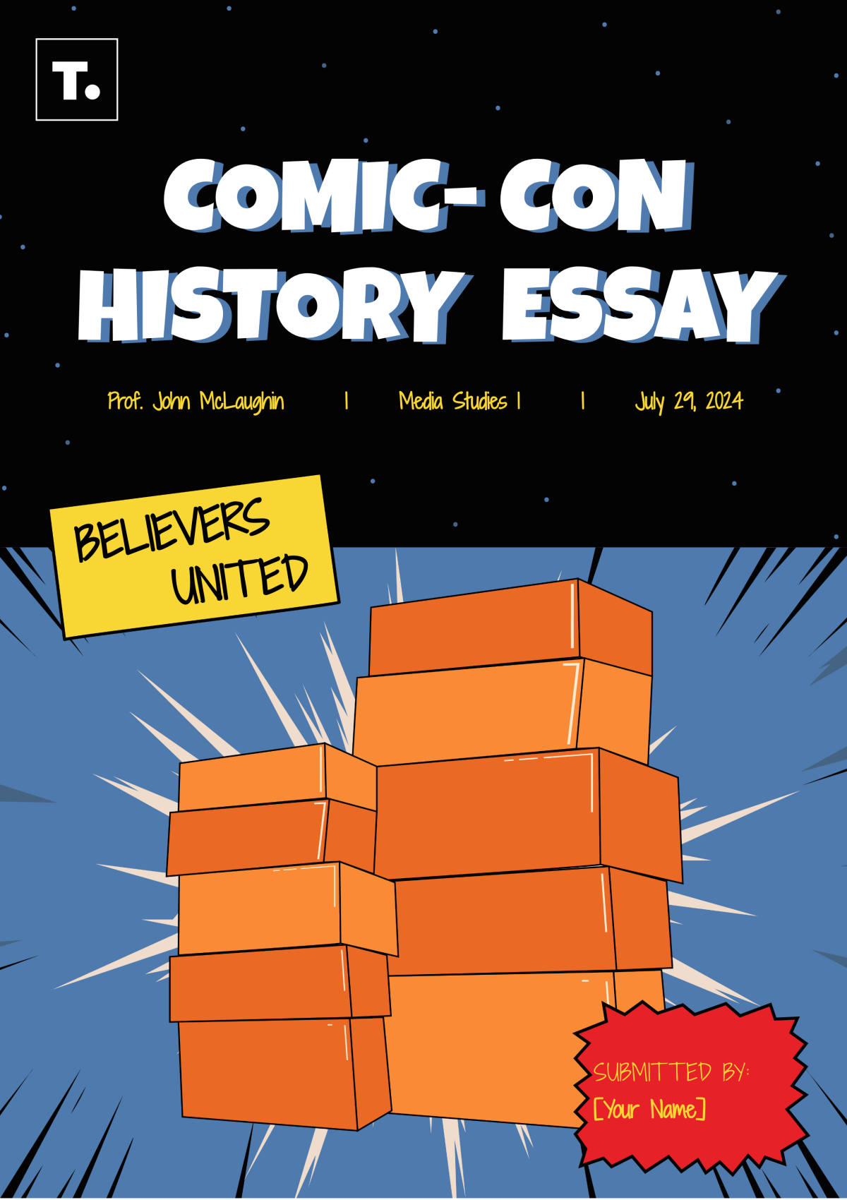 Comic Con History Template - Edit Online & Download