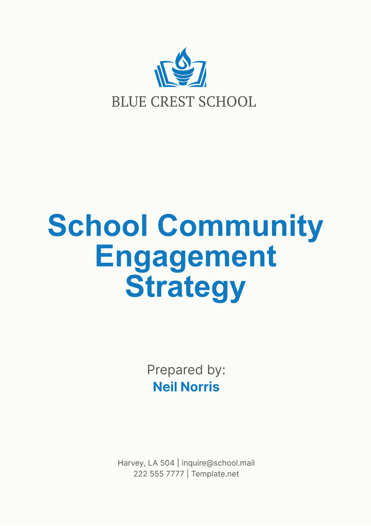 School Community Engagement Strategy Template - Edit Online & Download