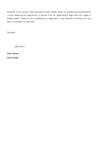 Free Account Manager Cover Letter For Job Application to Edit Online