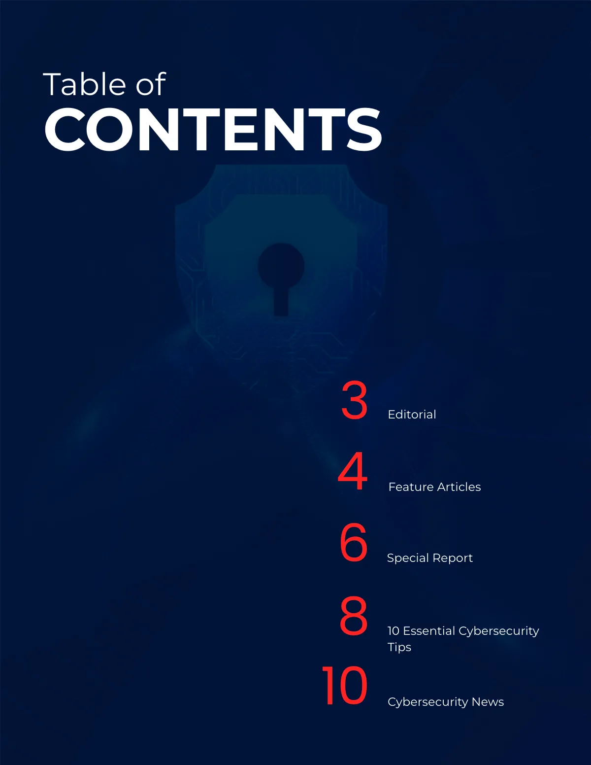Free Cybersecurity Magazine Template to Edit Online