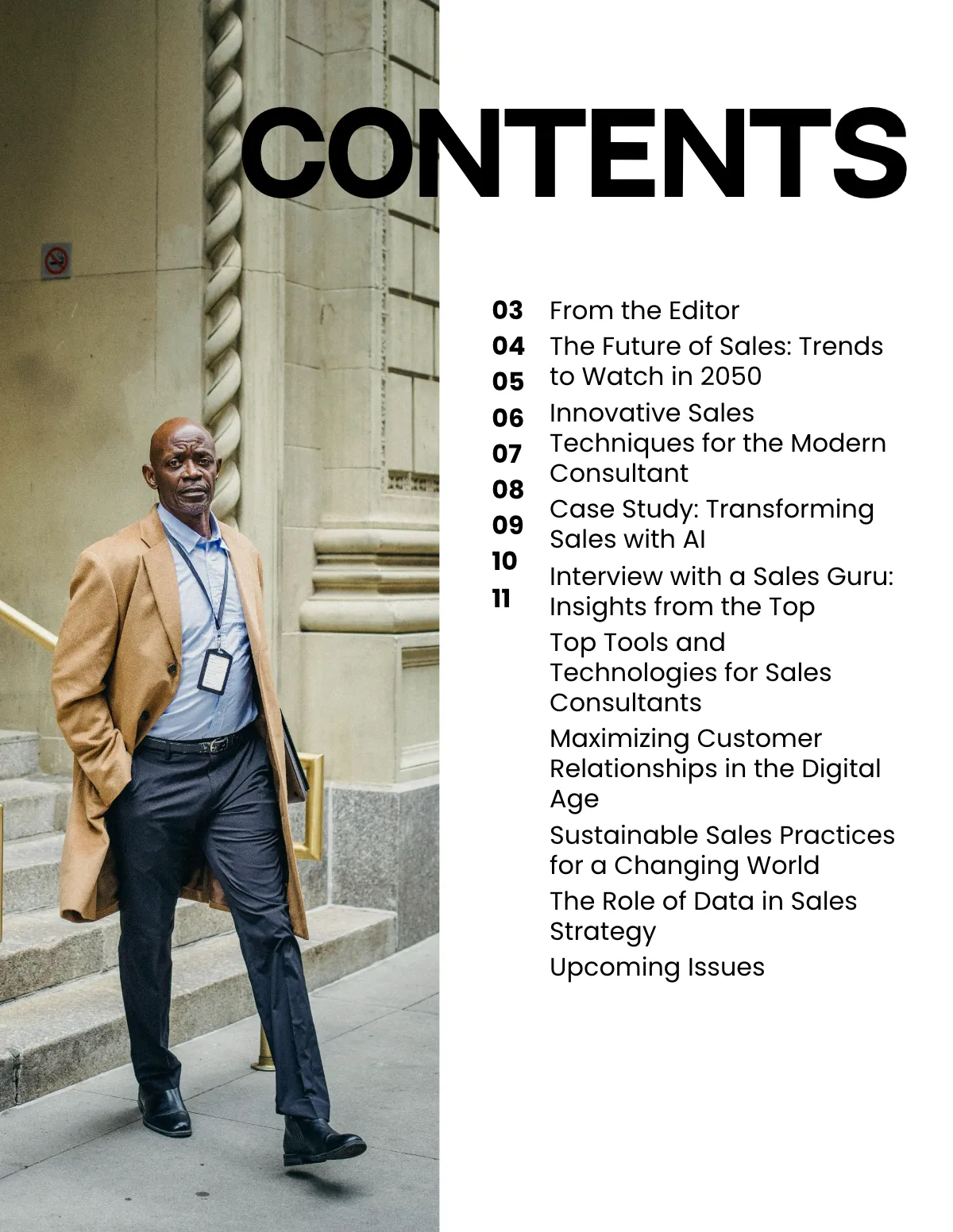 Free Sales Consultancy Magazine Template to Edit Online