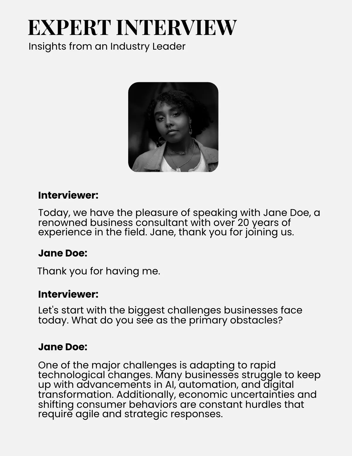 Free Business Consultancy Magazine Template to Edit Online