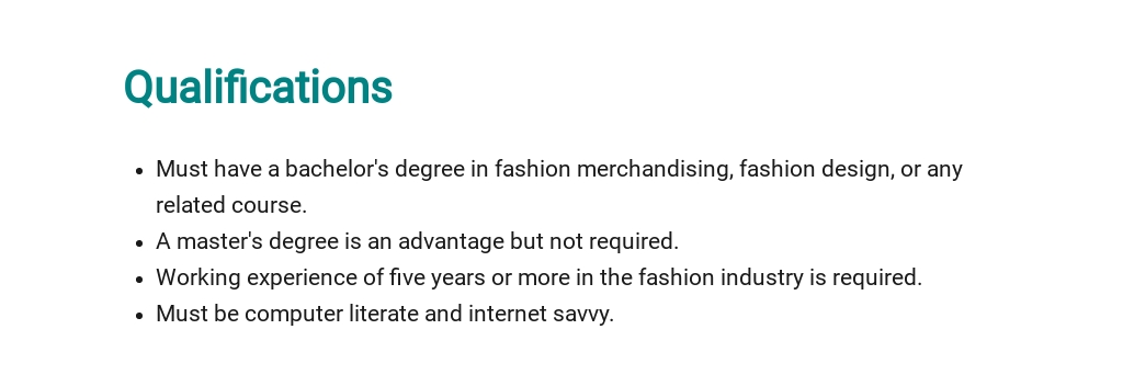 Free Fashion Product Manager Job Description Template 5.jpe