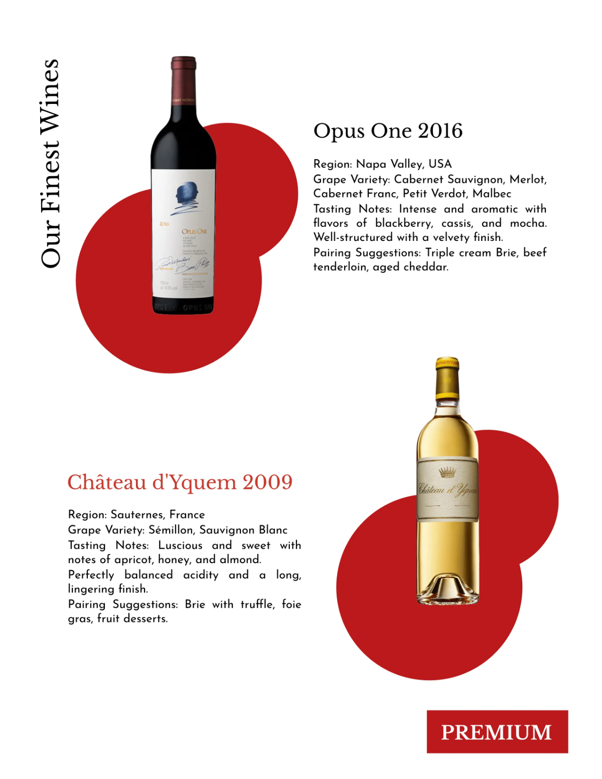 Free Wine And Brie Catalog Template to Edit Online