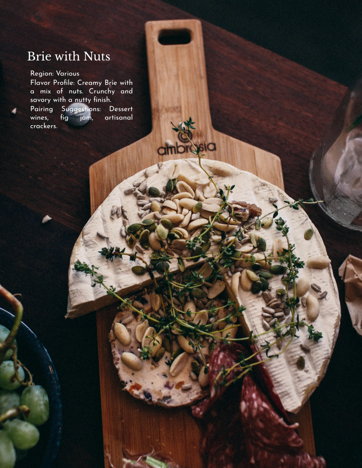 Free Wine And Brie Catalog Template to Edit Online