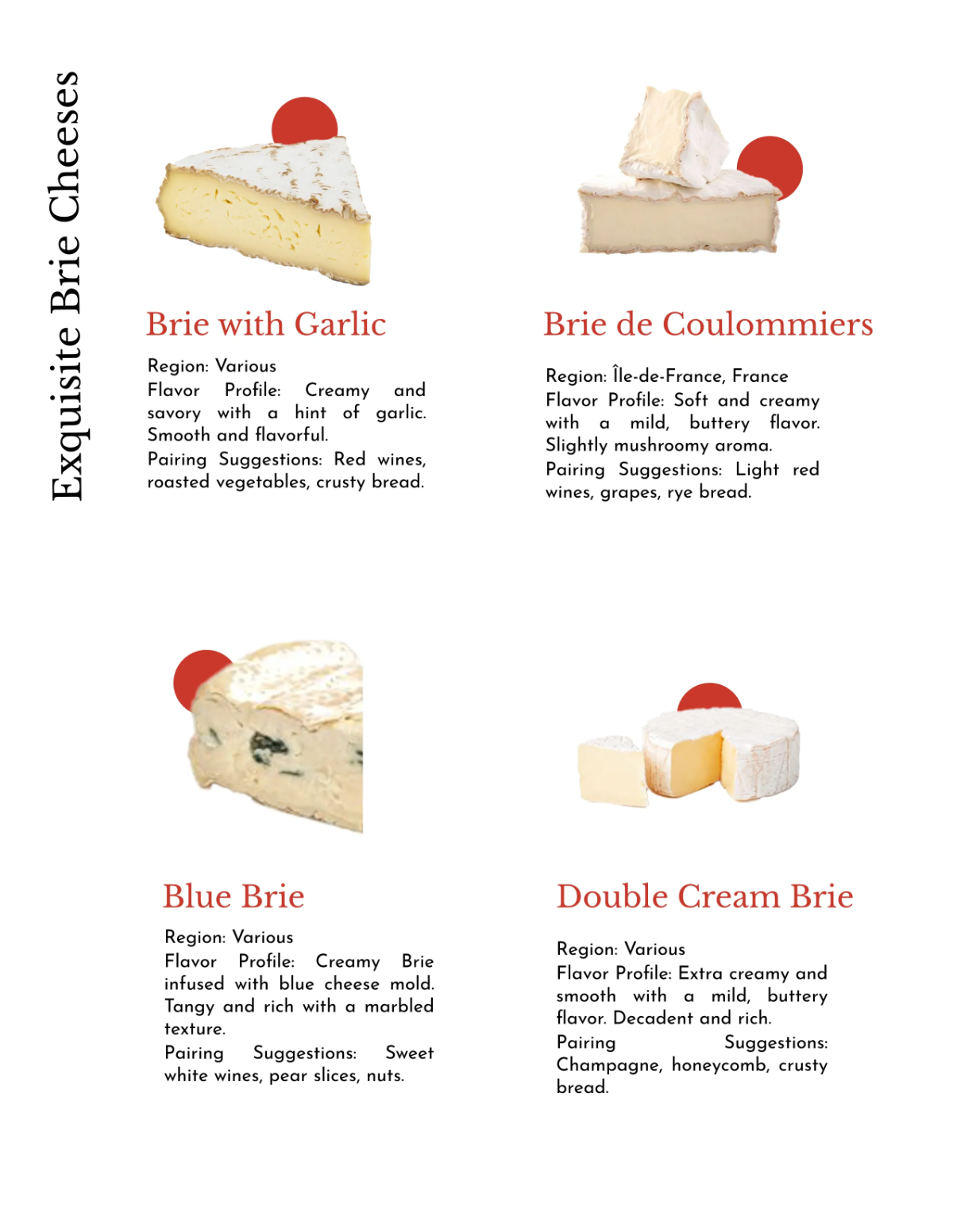 Free Wine And Brie Catalog Template to Edit Online