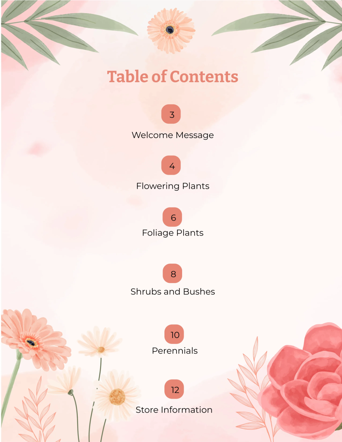 Free Ornamentals Catalog Template to Edit Online