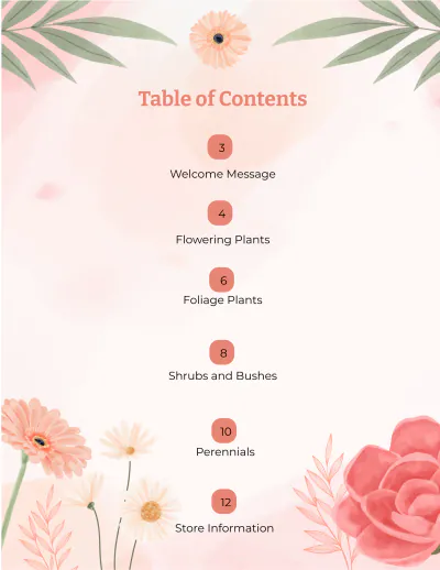 Free Ornamentals Catalog to Edit Online