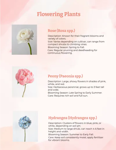 Free Ornamentals Catalog to Edit Online